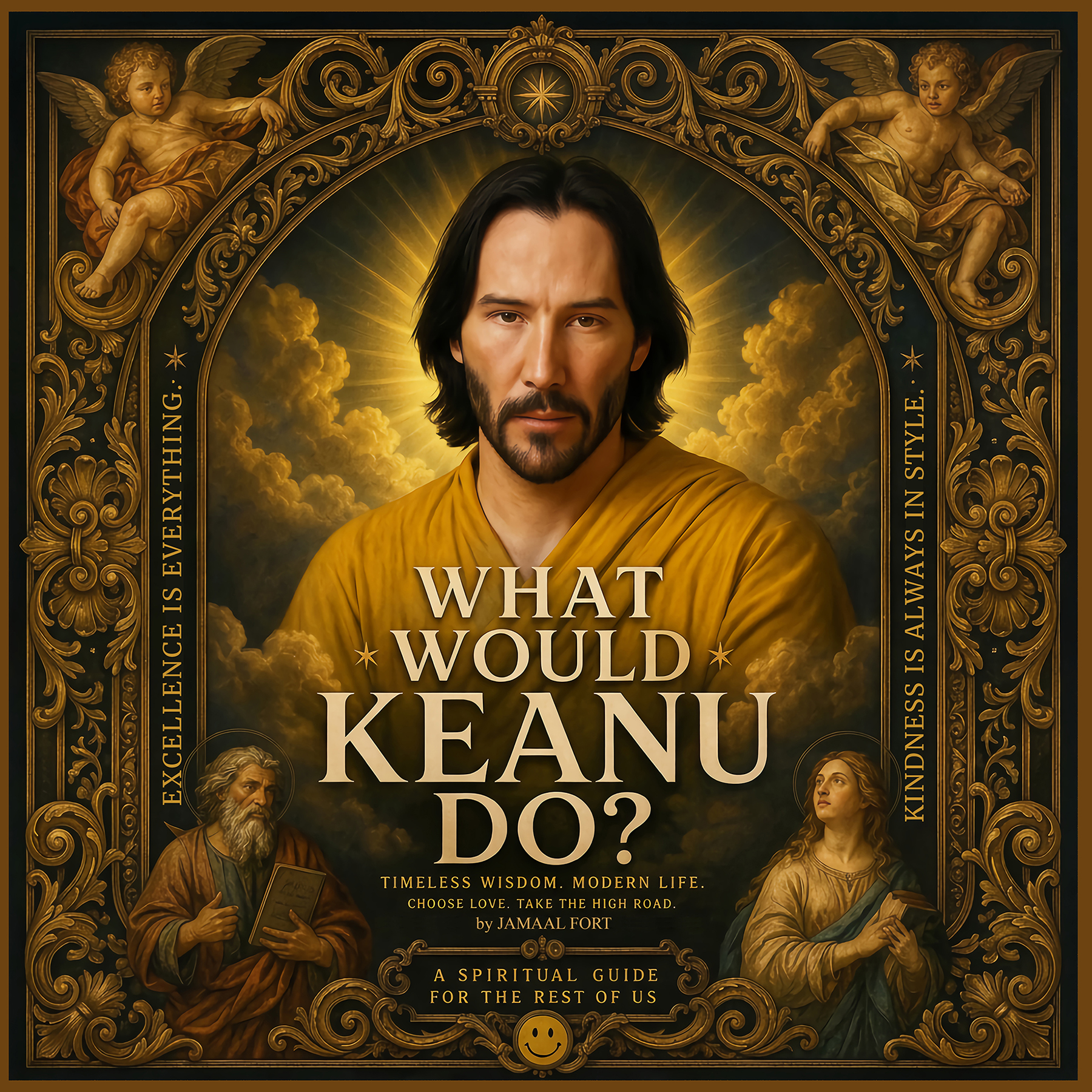 What Would Keanu Do? — Book cover by Jamaal Fort